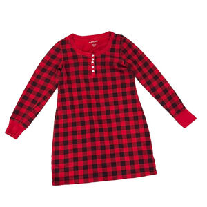 Little blue house plaid pyjama nightgown size women’s medium